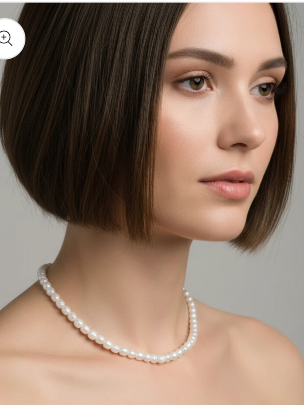 White Pearl Choker Necklace